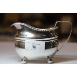 Georgian silver cream jug 128g