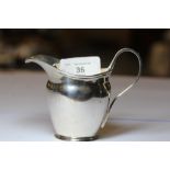 Small silver cream jug 96g