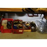 4 Boxes of Mixed Auto Spares/Parts including a Bag of Cables for a Motorcycle