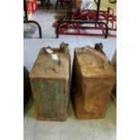 2 vintage fuel cans