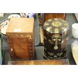 Oriental Brass Mounted Box & Other