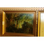 19th Century oil on canvas - bearing signature C Burch