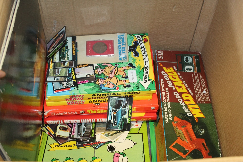 Quantity Krazy, Blue Peter Annuals, Remote Control Jeep & other items