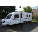 2009 Bessacarr Cameo 645GL caravan (window damaged), sold with full purchase history and a spare