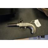 German White Metal Percussion Pocket Pistol