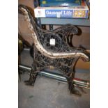 2 Iron Bench Seat Ends