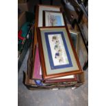 Box of Miscellaneous Prints, Pictures etc