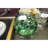 Green Glass Dump Weight