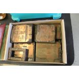 Set of 19th Century Printing Blocks, Ranges and Ovens etc