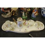 D & Co Limoges T Goode & Co Coffee Set & Tray