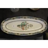 Large Fish Plate by Williamson Ltd with an Oriental Design