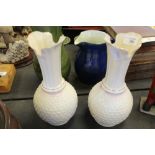 Pair of Belleek Porcelain Vases