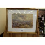 A. Coleman Watercolour of a Lakeland Scene, Signed and Dated 1895, framed