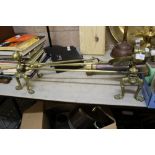 Brass Andirons and Fire Brasses
