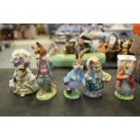 5 Beswick Beatrix Potter Figures (restored) with Gold Backstamp