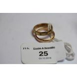 2 9ct Gold Rings 3.7g