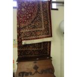 2.30m x 1.60m red ground Keshan carpet