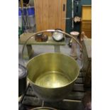 Large case brass jam pan