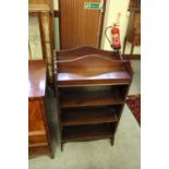 Pair of Mahogany Open Book Cases