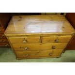 Pine 2/2 Chest of Drawers