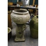 Concrete Jardiniere of Art Nouveau Style (A/F)