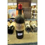 75cl bottle of Cos D'Estournel St Estephe 1893, seal good and ullage at top of shoulder, some