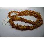 Graduated baltic amber necklace from Karlingrad, Russia