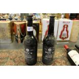 Two 75cl bottles of Dows LBV Port 1963, seals broken