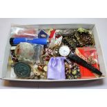 Box of Costume Jewellery etc