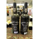 Two 75cl bottles of Offleys Boa Vista LBV Port 1979 (bottled 1984)