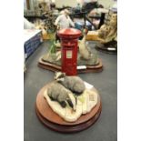 Border Fine Arts Badger and Postbox Group