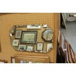 Art Deco period frameless Mirror