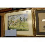 Watercolour David Mallinson - Great Salkeld with Letter