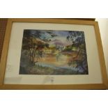 Andrew Morris - Watercolour of a Lake District Scene