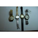 4 Wristwatches including Seiko, Rotary, Accurist