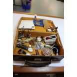 Small Leather case and Watches, Pen knives etc