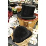 Top Hat with Box, including Ladies Fitted Riding Hat