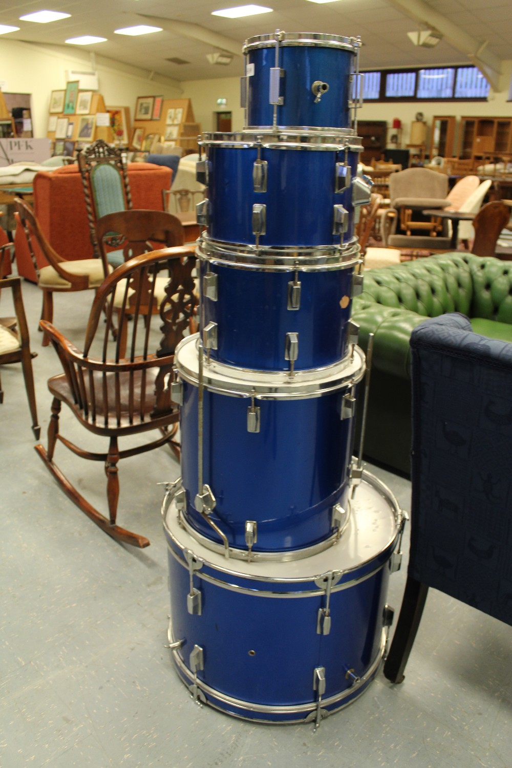 Blue Drum Set