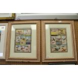 2 Framed Airplane Prints