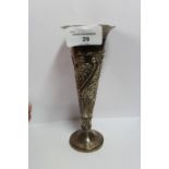 Silver Spill Vase