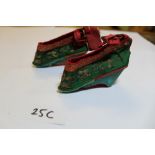 Pair of Chinese Chinese Child's Embroidered Silk Shoes