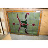 Leaded Stained Glass Panel (af)