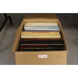 Box of classical, country and commemorative vinyl record sets including two boxes of Mahler's