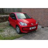 2012 VW Up!, Reg NU12 ZKW, 34k miles, red, good overall condition, V5 present, MOT expired, sold