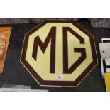 Double sided printed aluminium MG sign