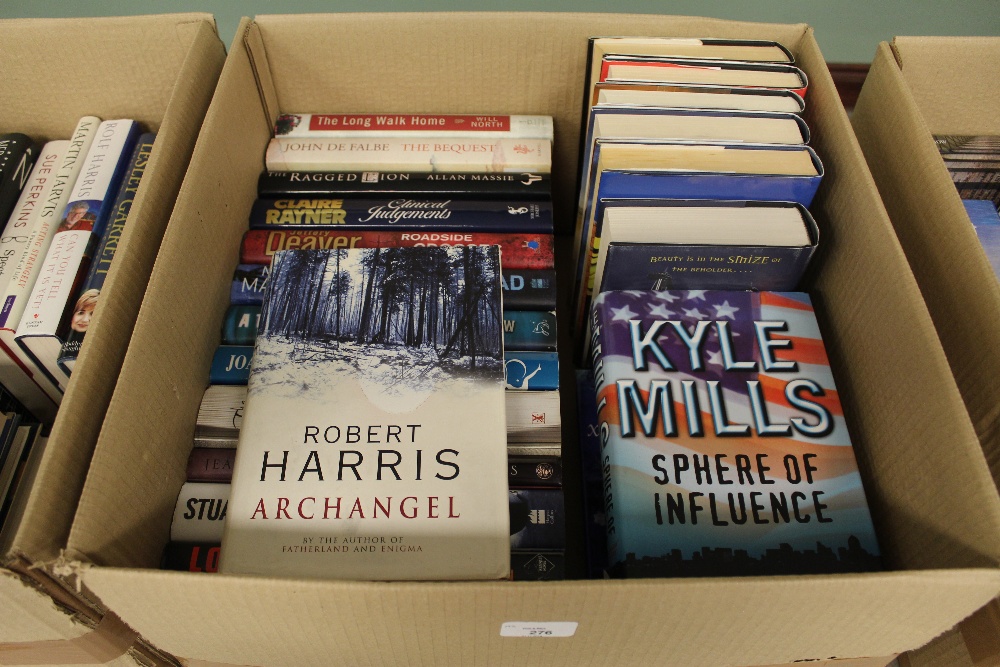 Box of 25 signed first edition fiction books, including Harris [Robert] - Archangel