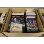 Box of 25 signed first edition fiction books, including Harris [Robert] - Archangel