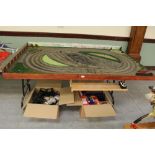 Extensive 00 gauge model railway layout, with scenery, sold together with an extensive collection of