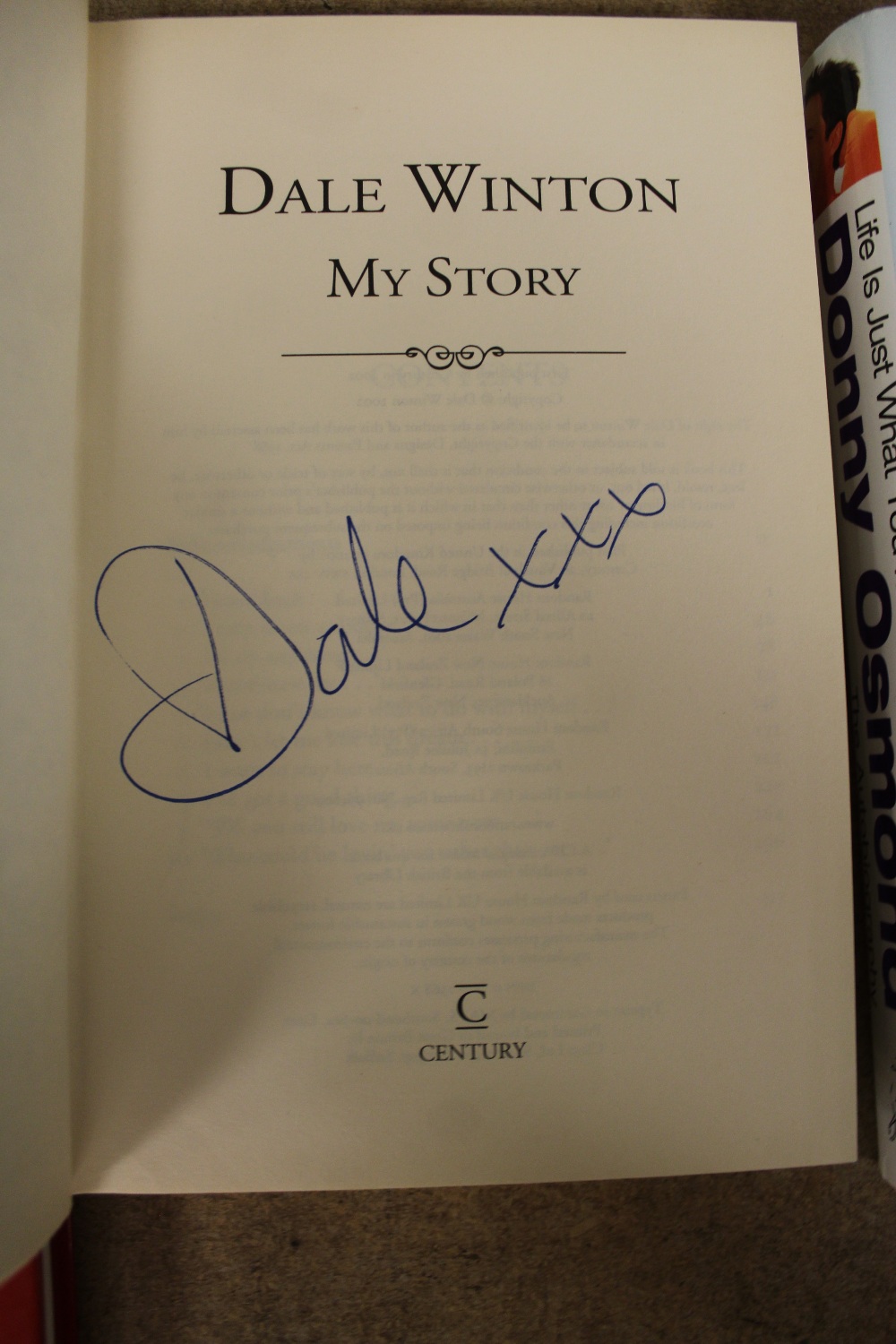 Winton [Dale] - My Story, signed first edition, 2002, hardback with dustwrapper - Image 2 of 2