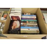 Box of 22 signed first edition TV/Radio personality books, mostly autobiographies, including Trisha